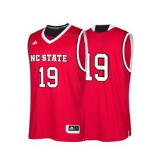 NC State Wolfpack NCAA Adidas #19 Red Replica Basketball Jersey