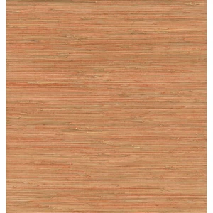2972-86108 Shuang Coral Handmade Grasscloth Modern Style Unpasted Wallpaper - Picture 1 of 4