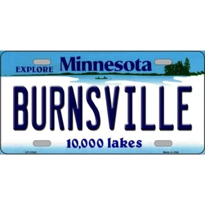 Burnsville Minnesota Neuheit Kunst Nummernschild Metall Blechschild Schild Wanddekor - Bild 1 von 1