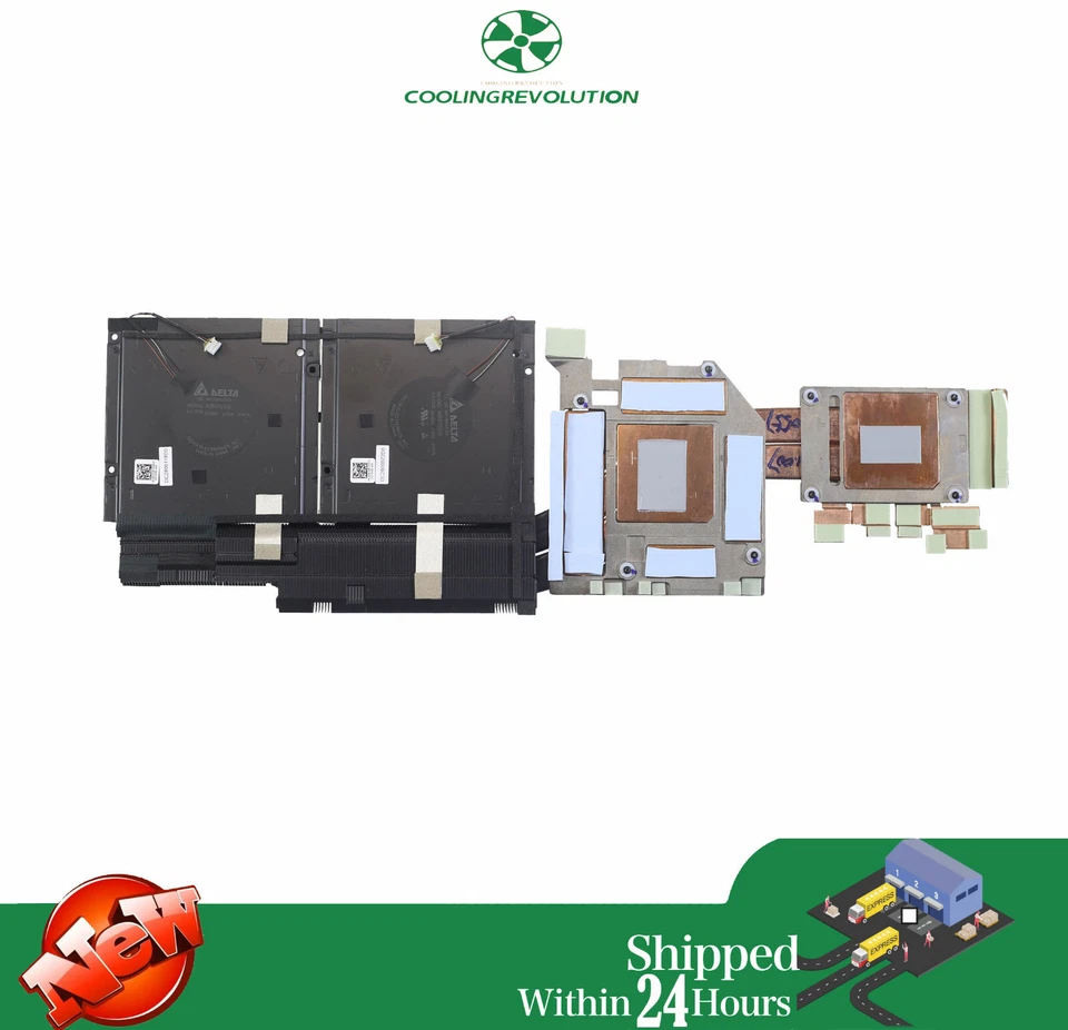 Laptop CPU Heatsink Fan For Dell Precision M7780 0YD4XD YD4XD AT3MN007ZAL - Image 1 of 2