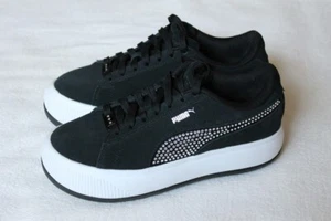 Puma Sneaker Wildleder schwarz mit Strass / Größe 37,5 / wie neu - Bild 1 von 9