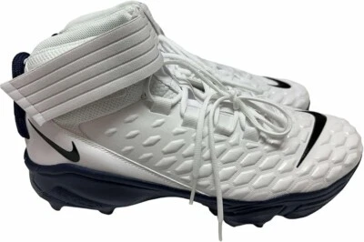 Nike Men's Force Savage Pro-2 Football Cleats Shoes White/College Navy Blue #BV5 - Image 1 of 3