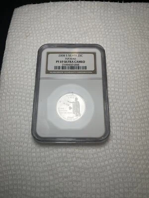 2008 S State Quarter PF69 Ultra Cameo Hawaii NGC Certified - Image 1 of 4