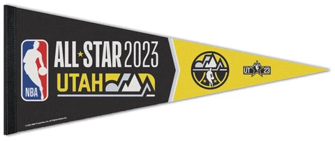 NBA Basketball All-Star Game 2023 UTAH Premium Felt Collector's PENNANT Cover