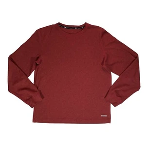 Tek Gear Men’s Small Performance Shirt Activewear Long Sleeve Red soft Stretch - Picture 1 of 6