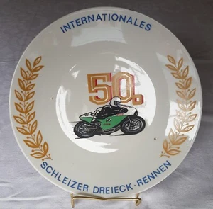Ehrenteller Internationales Schleizer-Dreieck-Rennen Teller Motorrad DDR - Bild 1 von 7