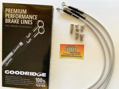 KAWASAKI ZX10R 2011 2015 Goodridge braided brake lines – NON ABS front and re... - image 1 of 4