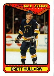 Brett Hull 1990-91 Topps #195a St. Louis Blues Near Mint or Better - Picture 1 of 2