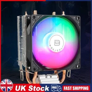 CPU Air Cooler Silent RGB Fan for Intel LGA775 1150/1151/1155/1156/1200 AMD AM2 - Picture 1 of 12