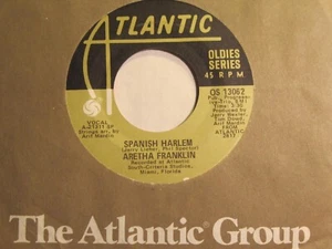  ARETHA FRANKLIN * 45 * Spanish Harlem * 1971 * ATLANTIC * RI * UNPLAYED MINT - Picture 1 of 2