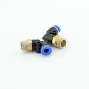 1/4 BSPT Rosca macho 90 grados Tubo de codo Accesorios rápidos Neumático 6mm PL6-02 - Imagen 1 de 3
