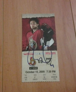 Milan Michalek Autographed 1st NHL Hat Trick Ticket + Bonus Ottawa Senators - Picture 1 of 1