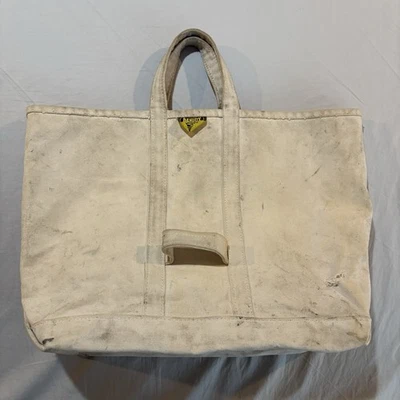 Bolso de Mano de Lona Dandux CR Daniels Vintage Barco de Carbón Liniero EE. UU. 60/70s Foto 1 de 4