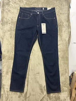 Jeans Taylor Vintage Para Hombre Azul Allendale Calce Ajustado Cómodos Elastizados Talla 36x32 Foto 1 de 4