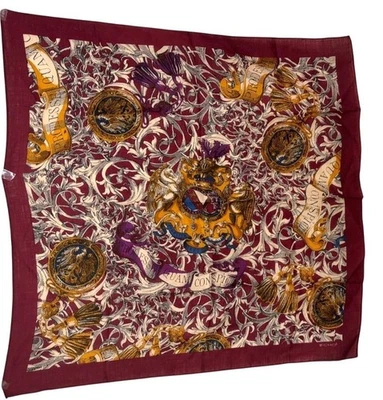 Bufanda vintage Echo 100 % lana con diseño heráldico Foto 1 de 4