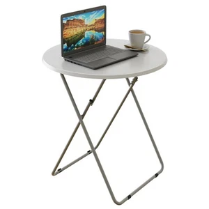 Tv Trays Round Portable Folding TV Tray Table TV Dinner Tray with Sturdy MDF,... - Picture 1 of 6