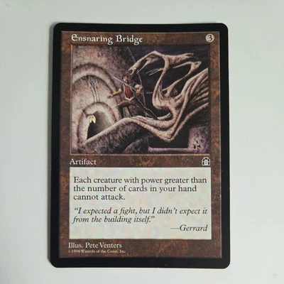MTG - Ensnaring Bridge - Stronghold - Vintage Magic The Gathering LP - Image 1 of 4