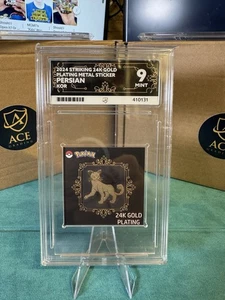 Persian Pokemon Candy Sticker (2023) Korean Striking 24k Gold Plating ACE 9 - Bild 1 von 2