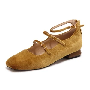 M4642 SCARPA MARY JANE DONNA EMANUELLE VEE WOMAN VELVET SHOES - Imagen 1 de 4
