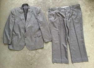 Circle S Ranch Men’s Gray Western Blazer Suit Bootcut Pants 52R 48x28 Cowboy - Picture 1 of 24