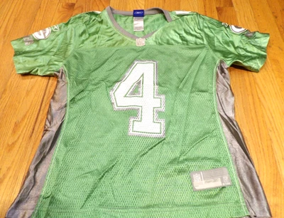 JERSEY MUJER REEBOK NFL GREEN BAY PACKERS BRETT FAVOR VERDE MODA TALLA M Foto 1 de 4