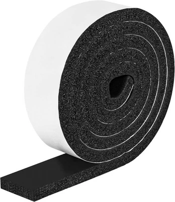 Foam Strips with Adhesive, 2 Inch Wide X 1 Inch Thick, Neoprene Weather Strippin - Image 1 of 4