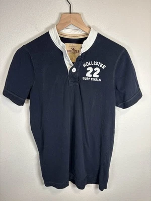 Polo Hollister Para Hombres M Azul Marino Surf Finals 22 Manga Corta Y2K L Foto 1 de 3