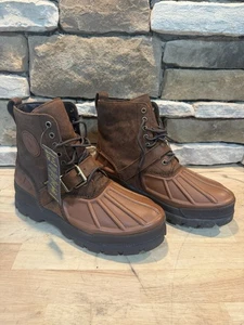 Size 10 - Polo by Ralph Lauren - Oslo High 7" Leather Waterproof Winter Boots  - Picture 1 of 10