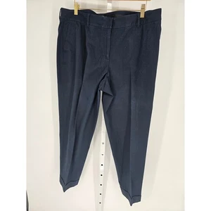 Lafayette 148 New York Women's Navy Zip Up Mid Rise Casual Pant Size 14 - Picture 1 of 4