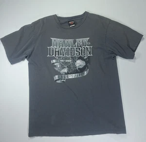 Harley Davidson Herren XL T-Shirt Deadwood Free Spirit Grau 2007 Hergestellt in den USA - Bild 1 von 8