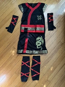 Ninja Warrior Girl Dress Up Halloween Child Costume Size Medium - Picture 1 of 6