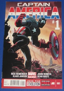 Captain America #1 Comic Book 2012 Romita 1st Appearance Jet Black Zola Marvel - Picture 1 of 6