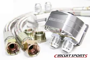 Circuit Sports Oil Filter Relocation Kit for 1989-05 Miata NA NB BP4W B6ZE - Foto 1 di 2