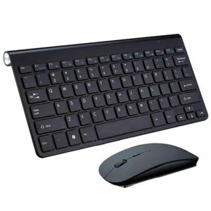 Wireless Keyboard And Mouse Combo Set USB 2.4G For Computer PC Laptop Slim - Picture 1 of 13