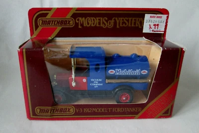 1912 Model T Ford Mobil Oil Tanker Truck Y-3 Models of Yesteryear 1984 Matchbox - Image 1 of 4