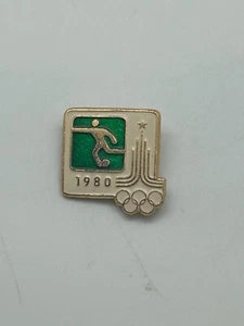Vintage 1980 Moscow Summer Olympics Soccer Event Stamped Pin - Picture 1 of 5