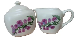 CAPE MAY PFALTZGRAFF  CREAM & SUGAR WITH LID LOVELY RETIRED PATTERN - Picture 1 of 10