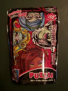 2012 Mattel Monster High Dolls Puzzle unterwegs 150-teilig wiederverschließbare Tasche.    T2 - Bild 1 von 2