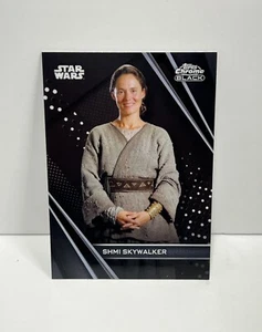 2023 Star Wars Chrome Black SHMI SKYWALKER # 28 scheda base MINACCIA FANTASMA - Foto 1 di 2