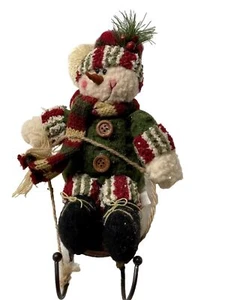 Snowman riding on a Sleigh - Picture 1 of 7