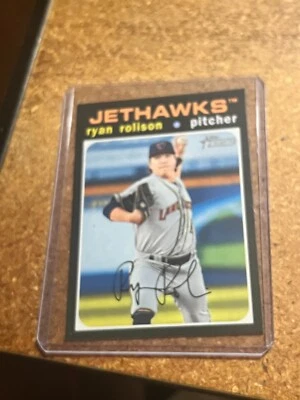 2020 Topps Heritage Minors Baseball # 63 Ryan Rolison - Image 1 of 4