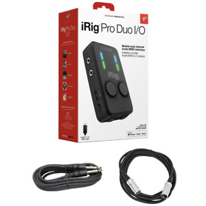 NEW IK Multimedia iRig Pro Duo I/O 2-Channel Audio/MIDI Interface for Mobile