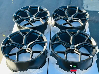 4 NEW 19x8.5" Audi 5x112 Wheels A4 S4 A6 Q5 Q3 A5 S5 TT Matte Black 19" Rims Foto 1 de 2