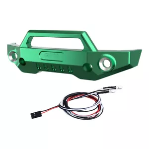 GPM Alum 7075 Alloy Front Bumper Green w/ LED Lights for Traxxas 1/16 Mini Maxx - Picture 1 of 1