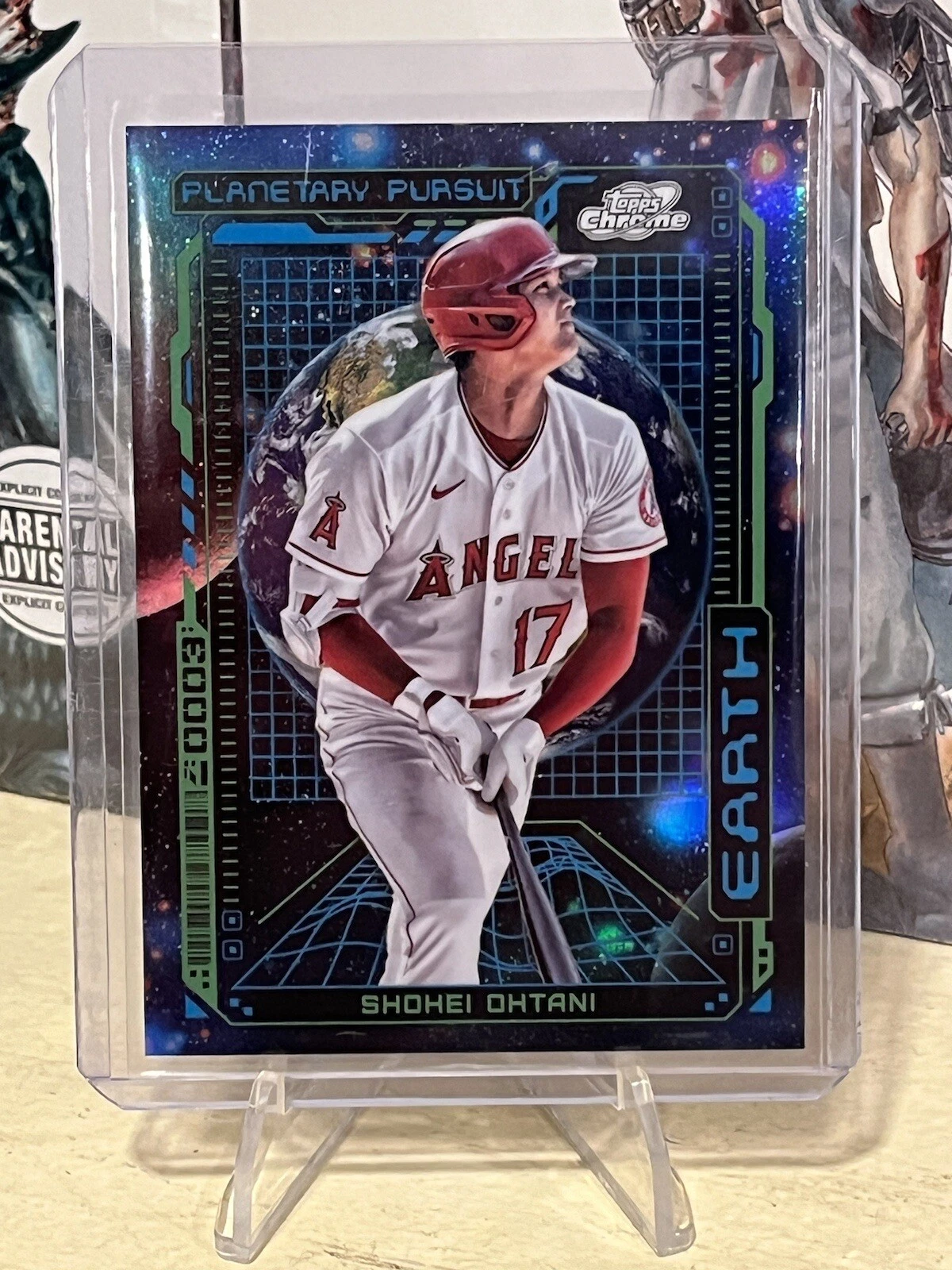 2023 Topps Cosmic Chrome Shohei Ohtani Planetary Pursuit Earth NM SSP Angels