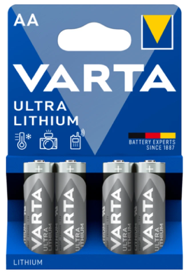Varta Pile Lithium AA - R06 - Blister de 4 - 6106.301.404