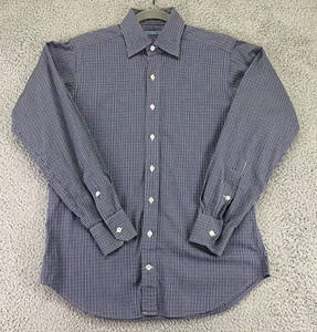 SEIZE SUR VINGT lila kariert Baumwolle Herren Hemd 15 1/2 x 33 Portugal - Bild 1 von 12