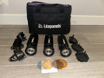 Litepanels Caliber LED Fresnel 3-Light Kit - Photography and Video Lights - Image 1 of 4