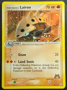 Team Magma's Lairon 36/95 2004 EX Team Magma VS Team Aqua Pokemon Card - Picture 1 of 2