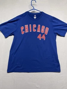 Camiseta para mujer Chicago Cubs Anthony Rizzo #44 cosida majestuosa talla mediana - Imagen 1 de 5